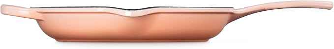 Le Creuset Enameled Cast Iron Signature Iron Handle Skillet, 10.25", Peche