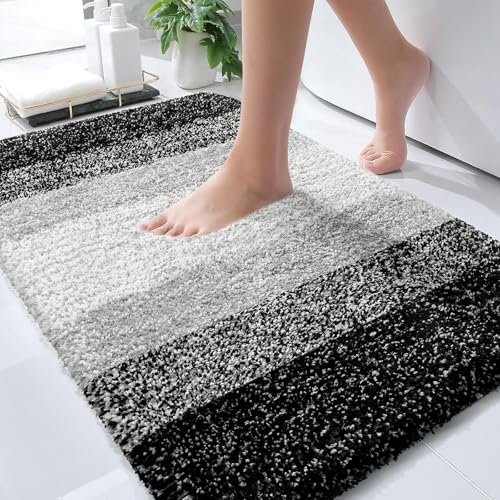 Bathroom Rugs Mat 34x21 (34" X 21" / Black)