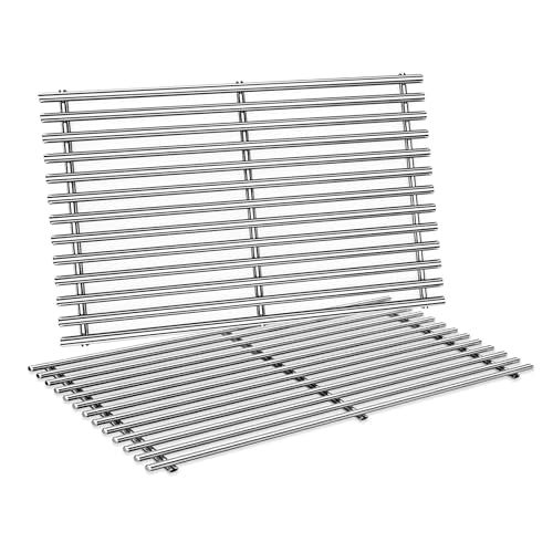 Spirit Grill Grates Stainless Steel 7637 for Weber Spirit E210 Grill Replacement for Weber Spirit 200 & Spirit GS4 II E210 Grill Parts for Weber Spirit Stainless Steel Grates 17.5" E210 E220 S210 S220 (17.5" x 20.51" -7637 Spirit 200 Front)