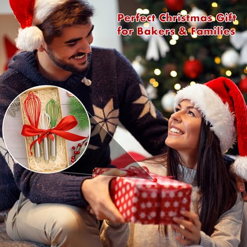 Christmas Whisk Set of 3 (Red+Green+White)