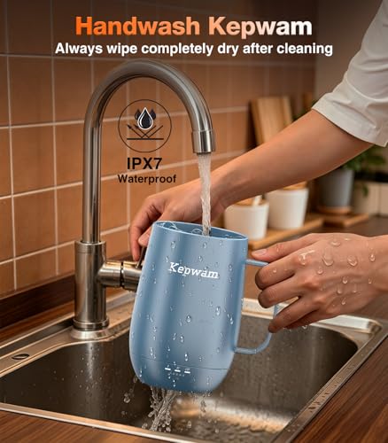Heated Coffee Mug T2 (Steel Blue / 20oz)