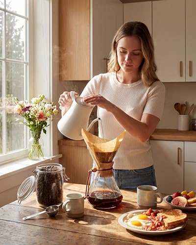 Pour Over Coffee Maker Set (Diamond Design / 34 Ounces)