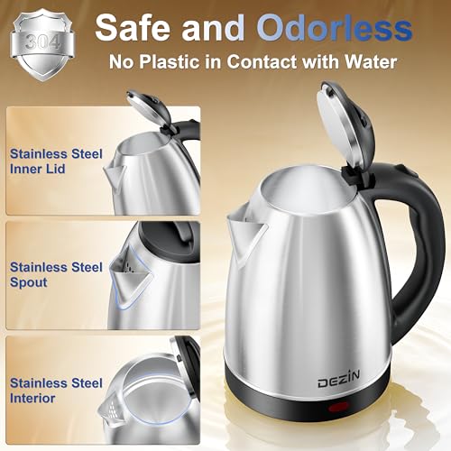 2L Electric Kettle (Black Silver)