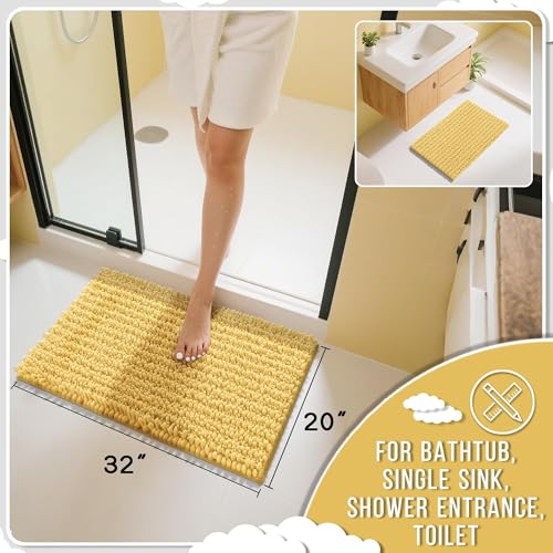 Bathroom Rugs Non Slip Washable 32x20 Inch