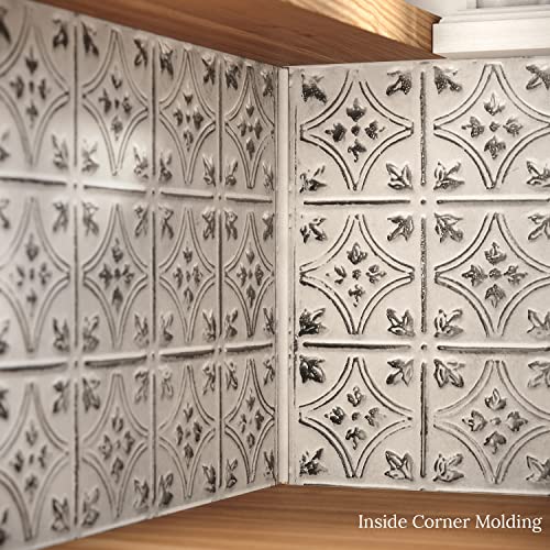 Tin Backsplash [5 (Pattern #3 / Bright White Satin)