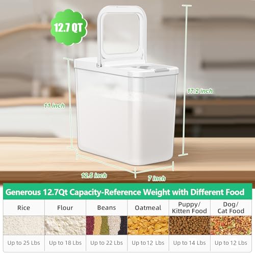 Rice Flour Storage Container (12.7Qt-Rectangle)