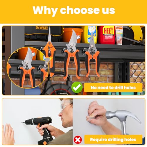 Magnetic Hooks (Black / 1.26in)
