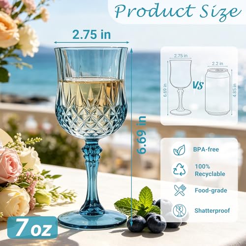 12Pack Plastic Wine Glasses (12 Count)