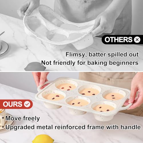 Jumbo Muffin Pan (Creamy Confetti / 6-Cup Jumbo)