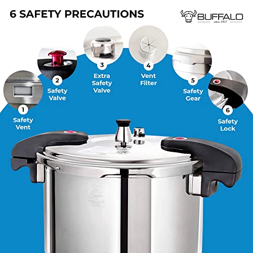12 Quart Pressure Cooker Stainless Steel (12 Quarts / QCP412)