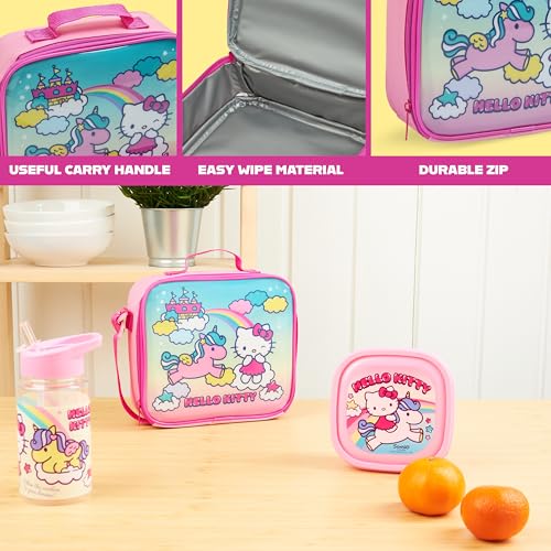 Hello Kitty Girls Lunch Box 3Pc Set (Multi Hello Kitty)