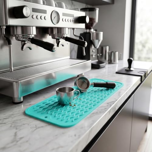 Silicone Dish Drying Mat for Multiple Usage (Mint / 17"L x 6"W)