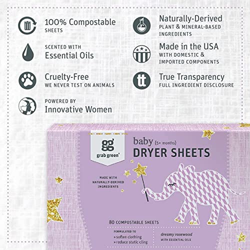 Baby Laundry Dryer Sheets (160 Count)