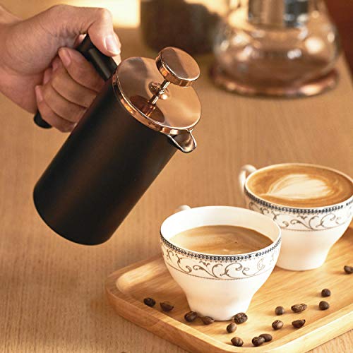 Small French Press Coffee Maker 350ml (12 oz / Black)