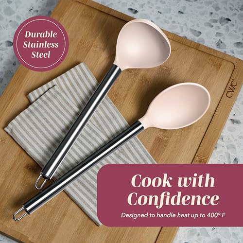 Silicone Cooking Utensils (Rose / 10 Pieces)