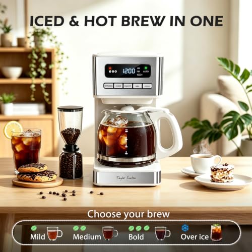 Programmable Coffee Makers 12 Cup (White)