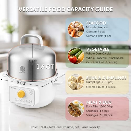 G32 1.6Qt Electric Food Steamer