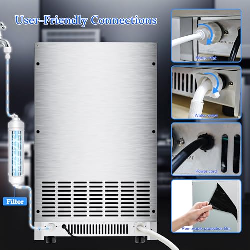 Commercial Ice Maker Machine 200lbs (200LBS/24H-1 / Gourmet Ice Maker)