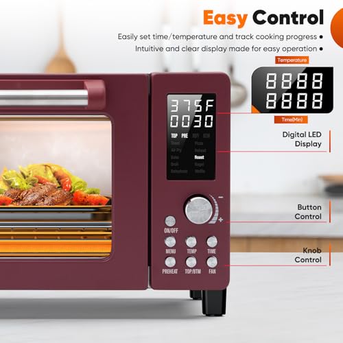 Bravo Pro Convection Air Fryer Toaster Oven Combo (Cinnamon)