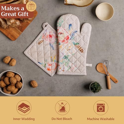 Pot Holders 100% Cotton Potholders (065 - Ibiza - Beige / 8" x 8" (Pot Holder Pack of 1))