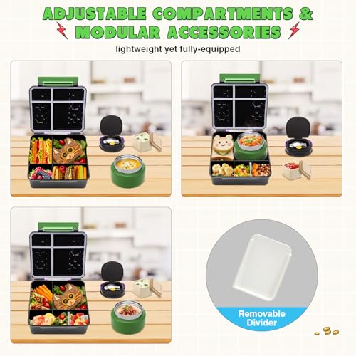 Game Bento Box for Kids (Green-Purple)
