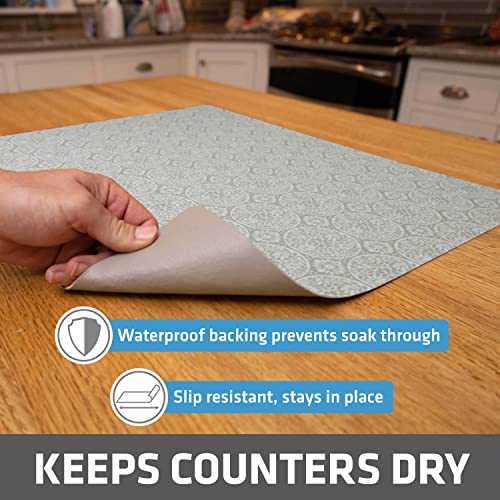 Jumbo XL Dish Drying Mat (Tan Global / 19" x 24")