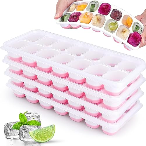 Silicone Ice Cube Tray (Pink)
