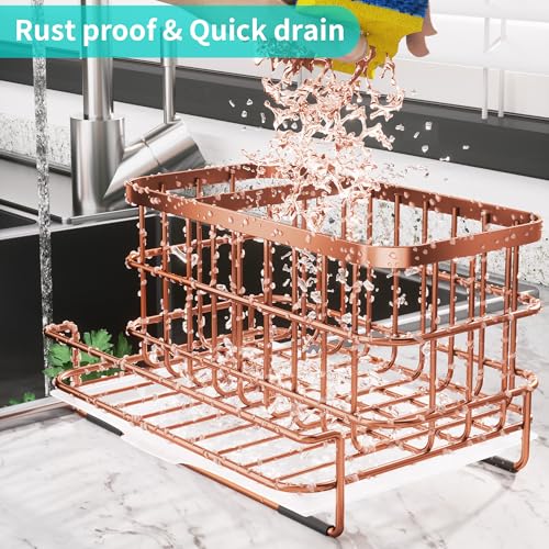 Multifunctional Kitchen Sink Organizer (Rose Gold)