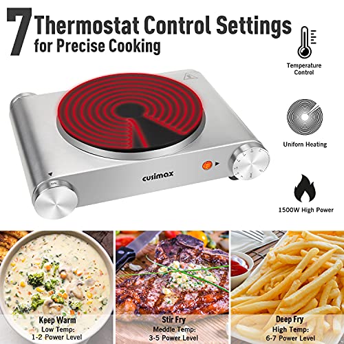 Electric Stove (Silver / Single Burner)