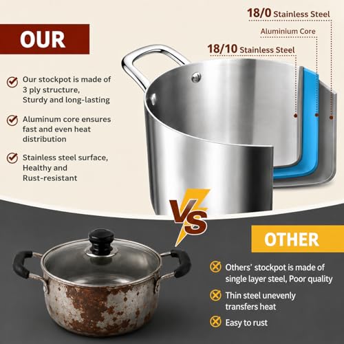 6 Quart Stock Pot (6 Quarts)