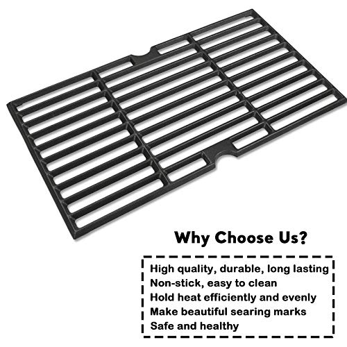 Cast Iron Cooking Grates for Dyna glo DGF493BNP DGF493PNP (16.45" x 27.75")