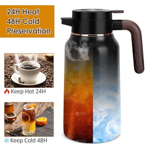 68oz Thermal Coffee Carafe (Black / 68 Ounces)