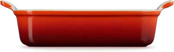 Le Creuset Stoneware Heritage Rectangular Dish, 2.5 qt. (10.5" x 7"), Cerise