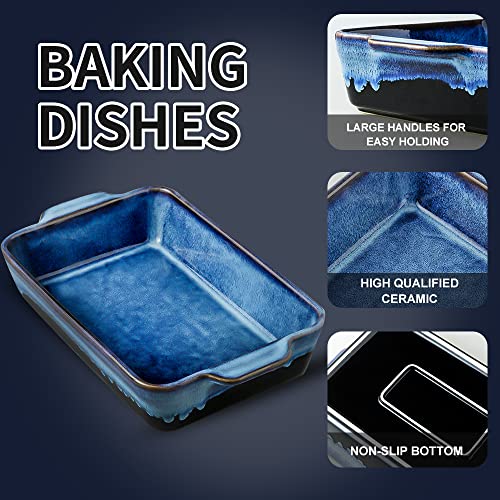 Bakeware Set Ceramic Baking Dish (Nebula Blue)