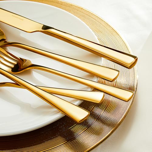 18 10 Flatware set for 12 (Gold / 60-Piece)