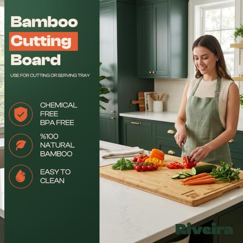 Extra Large Bamboo Cutting Board (30"L x 20"W)