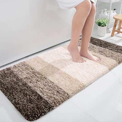 Large Bathroom Rugs 50x30 (50" X 30" / Light Brown)