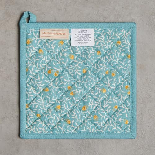 Pot Holders 100% Cotton Potholders (122 - Carpo / 8" x 8" (Pot Holder Pack of 1))