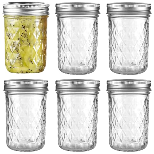 12oz Glass Mason Jars 6 Pack (12oz)