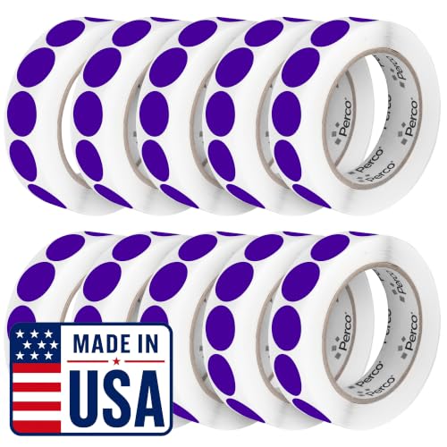 Purple Perforated Round Circle Dot Sticker 1 (Purple / 1 Inch)