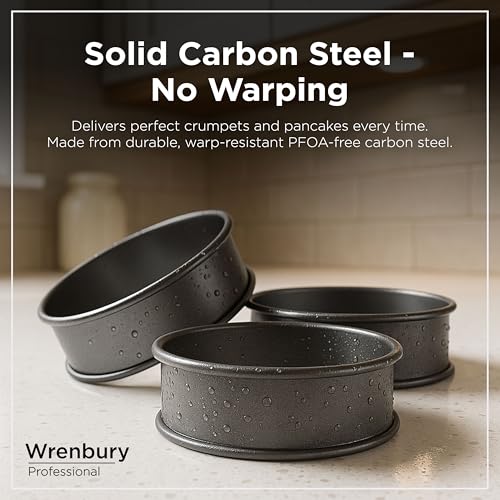 Crumpet Rings Nonstick 3.5 inch