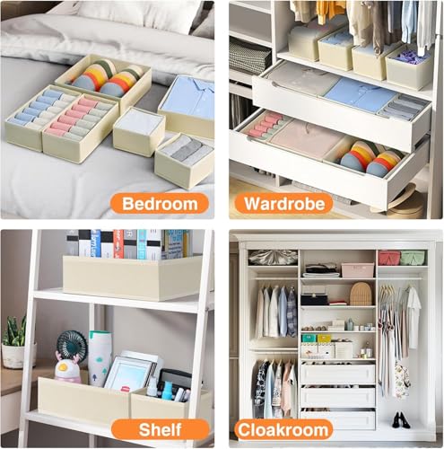 Drawer Organizer Clothes 6 Pack (6 Count)