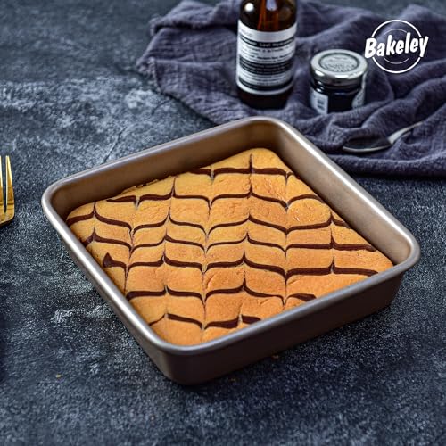 7 Inch Nonstick Square Cake Pan with Removable Bottom (7" Shallow Square)