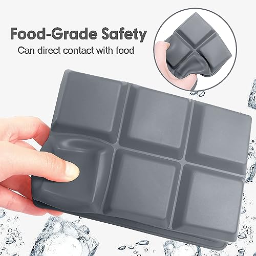 Silicone Ice Cube Trays 3 Pack (3 Count)