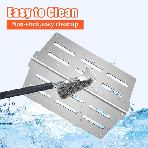 7524 7528 Cooking Grates 7622 Heat Deflectors 7620 Flavorizer Bars with Burner Tube Set for Weber Genesis Grill Replacement Parts E (Stainless Steel 2+5+3burner+2grate)