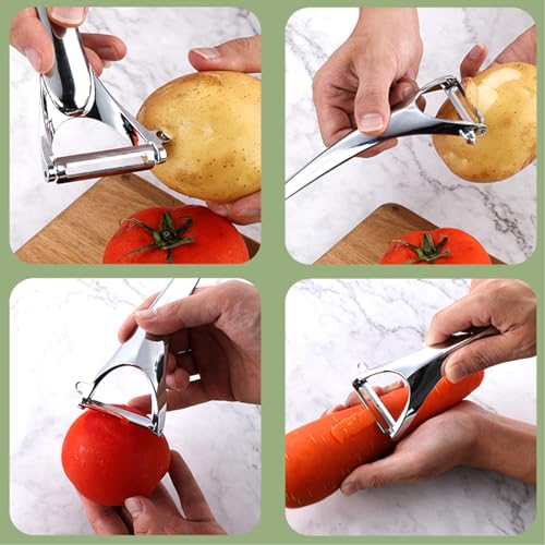 Vegetable Peeler Ergonomic Stainless Steel Handle for Potato Apple