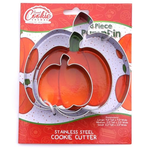 Pumpkin Cookie Cutter 3 Piece Set (Pumpkin / 3)