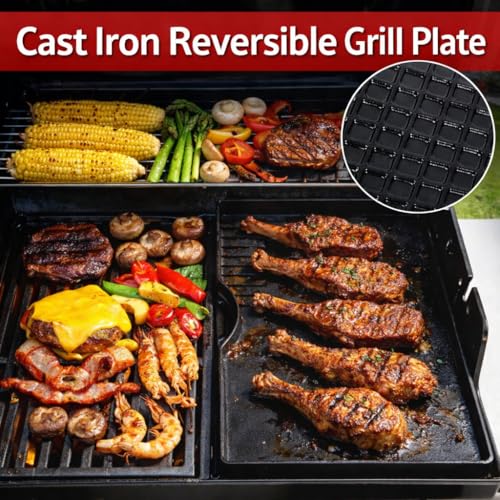Grill Griddle for Weber Spirit E210 Spirit II E210 (17.5" x 10.2" x 1.2")