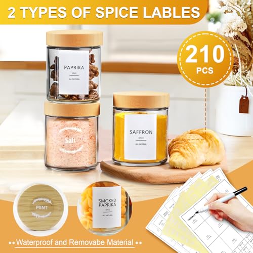 Spice Jars with Label