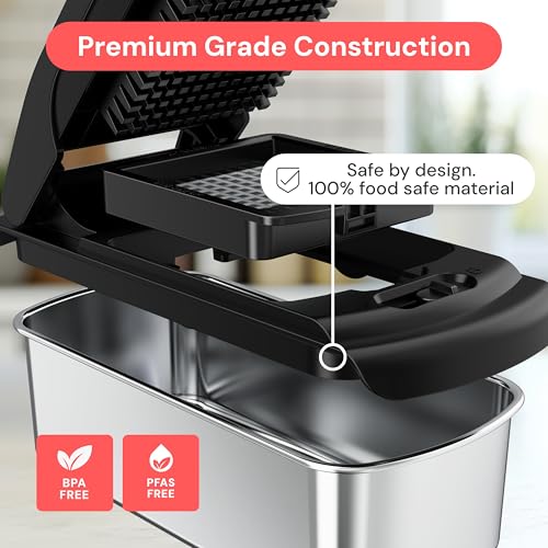 Pro Original Vegetable Chopper & Mandoline Slicer Kitchen Gadget (Stainless Steel / 8 in 1)
